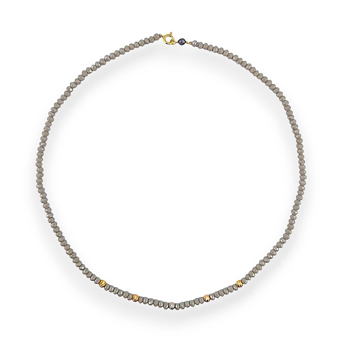 18K GOLD LABRADORITE CHOKER