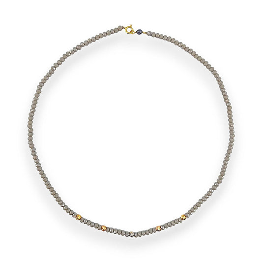 18K GOLD LABRADORITE CHOKER