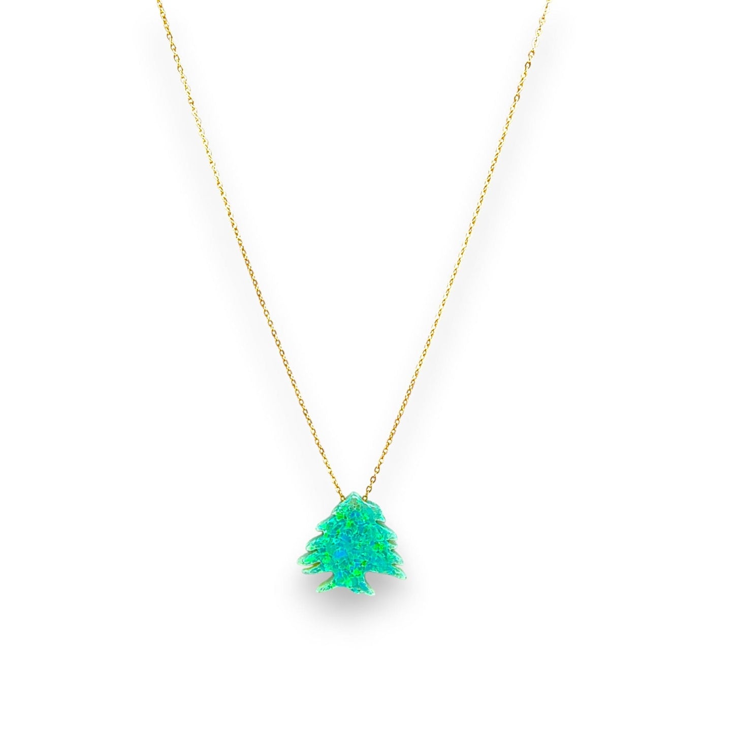18K OPAL CEDAR NECKLACE