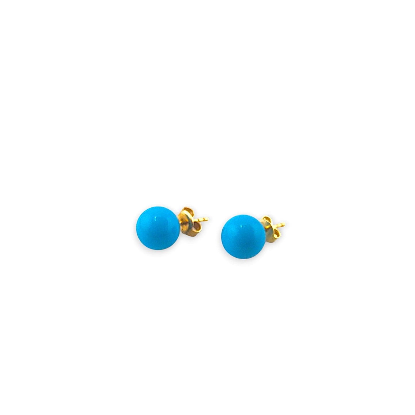 18K GOLD TURQUOISE EARRING