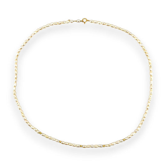 18K GOLD PEARL CHOKER